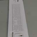 Rechargeable Wireless Keyboard Mouse, Vssoplor Quiet Full-Size Keyboard and Mouse Combo with USB for PC, Windows, Laptop-Blackish Green