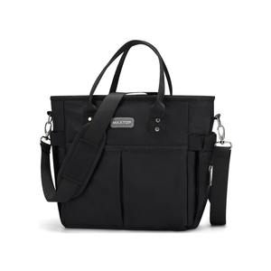 MAXTOP Lunch Bag Women for Work Insulated Thermal Lunch Box for Men with Wide-Open Pocket Reusable Leakproof Cooler Bags with Removable Shoulder Strap for Teacher Nurse Office Picnic Travel Black