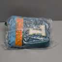 Initial Kids Duffle Bag for Boys or Girls, Kids Overnight Bag with Shoe Compartment, Personalized Weekender bags, Birthday Gifts for Women Boys Girls(Green Blue-Letter S)