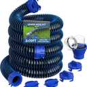 DUMPMAN 20 FT RV Sewer Hose Kit, Sewer Hose for RV Camper - Includes 2 Attachable 10 ft Sewer Hose with Swivel Fitting, 90 Degree Clear View Sewer Adapter, and 4 Storage Caps