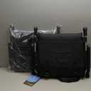 ALPHA CAMP Stadium Seat Chair for Bleachers with Back & Arm Rest (Black Red-2pcs)