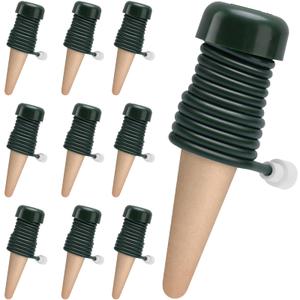 BYDOLL Plant Self-Watering Stakes Automatic Dripper Watering Spikes for Indoor Outdoor Bonsai, Houseplant Insert Devices for Vacation Garden use, Drip Irrigation System for Plant（10 Pack