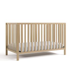Storkcraft Morningside 5-in-1 Convertible Crib GREENGUARD Gold Certified, Fits Standard Crib Mattress, Converts to Toddler Bed, Daybed and Full Bed, 4 Adjustable Mattress Heights (Driftwood)