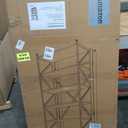 5 Tier Folding Bookshelf, No Assembly Foldable Storage Shelves, Brown