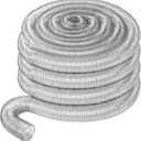 Therwen 4 x 70' Flexible PVC Dust Collection Hose, Heavy Duty Dust Debris, Fume Collection Puncture Resistant Clear Vacuum Hose