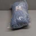 PAVILIA Dusty Blue Knit Throw Blanket for Couch Bed, Soft Knitted Farmhouse Sofa Throw for Living Room, Lightweight Decorative Summer Throw Blanket for Chair, Outdoor Textured Boho Blanket, 50x60