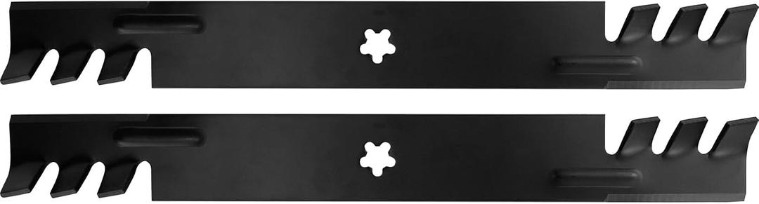 OCPTY 42'' Deck Mower Blades Replace for Ariens 21546095,for Craftsman 127843, 134149, 138498,LT2000 LT1000 for Husqvarna 532134149 42'' Deck Riding Mower Blades(5 Point Star), 2Pack Mulching Blades