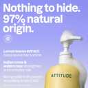 ATTITUDE Clarifying Hair Shampoo, EWG Verified, Restores Shine, Naturally Derived Ingredients, Vegan, Plant Based, Lemon Leaves and White Tea, 32 Fl Oz