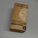 Chill Ah Natural Loofah Sponge Set  100% Plant-Based, Dye-Free, Biodegradable Bath Exfoliator for Glowing Skin  Handcrafted in Vietnam (4-Pack)