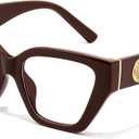FEISEDY Women Cat Eye Blue Light Blocking Glasses Trendy Cateye Design for Daily Wear B0350