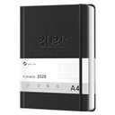 2026 Planner, Large Weekly and Monthly Planners, A4 Faux Leather Daily Calendar 2026 Planner, 12 Month Agenda from Jan. to Dec., Hardcover Habit Tracker Journal(Black)