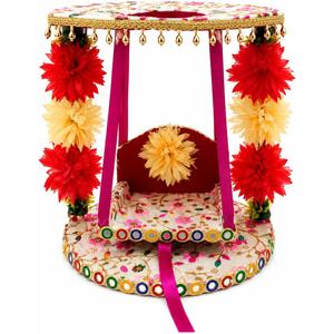 Bal Gopal Krishna Jhula Wooden Handcrafted for Home & Janamshtami