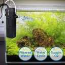 Submersible Aquarium Internal Filter, Adjustable Fish Tank Filter with Water Pump for Fish Tank (400GPH, 15W)