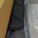 Lasfit Floor Mats & Backrest Mats & Cargo Mat for Hyundai Santa Fe 2026 2025 2024 (Fit Gas & Hybrid), All Weather TPE Custom Fit Floor Liners for Santa Fe Full Set Car Mats Accessoires, Black