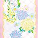 Lilly Pulitzer Scalloped Oversized Pool and Beach Towel, 40" x 72", Large Cotton Towel for Adults, Lilly Garden Home