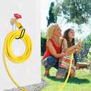 Garden Hose Holder Water Hose Hanger Wall Mounted,304Stainless Steel Solid Hose Hook Holds Up to 50Ft Garden Hose, Expandable Hose, Water Hose(Black Paint 1pcs)