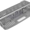 Universal Dishwasher Cutlery Basket Replacement WP8562043 Dishwasher Utensil Silverware Basket, Compatible with Part No. 8531233, WP8562043