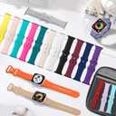 18 Pack Sport Band Compatible with Apple Watch Bands 40mm 41mm 38mm 46mm 45mm 44mm 42mm 49mm for Women Men, Silicone Band with Organizer for iWatch Ultra Series 11 10 9 8 7 6 5 4 3 2 SE/SE 3nd