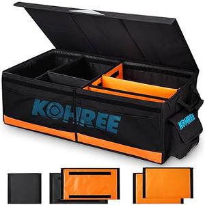 Kohree RV Storage and Organization, 74L Collapsible RV Storage Bag, RV Caddy Trunk Organizer for RV Accessories, RV Containers Holds RV Stabilization & Electric Accessories 