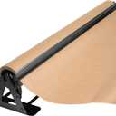 DIY Crew 36 Inch Paper Roll Dispenser and Cutter - Heavy-Duty Wall Mountable, Non Slip Tabletop - Kraft, Freezer, Butcher Paper - Up to 1000ft Rolls (Matte Black)