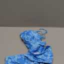 Floerns Women's Floral Print Halter Neck Tankini Top Two Piece Bathing Swimsuit (X-Large, Light Blue)