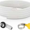 HOXHA 20 Ft Air Conditioner Drain Hose Kit Plastic Tubing for AC Condensate Flexible Drain Hose for Mini Split AC Portable AC Washer Dishwasher Faucet