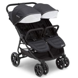 Jeep Destination Ultralight Side x Side Double Stroller, Midnight Black