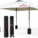 12x12 Pop Up Canopy, Easy Up Canopy Tent, Heavy Duty Tents for Parties, One Person Set Up Event Tent, White