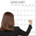 SUNEE Wall Calendar 2026 Large 22.75"x15.5", 21 Month from October 2025 to June 2027, Vertical Extra Large Monthly Calendar 2026 for Wall, White