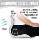 Lumbar Support Posture Corrector Chair for Men Large Portable Ergonomic Back Support Chair for Posture Correction and Lower Back Pain Relief