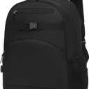 FlowFly Kids Backpack for Toddler Boys Girls, Simple Lightweight Bookbag for Daycare Kindergarten Elementary School Travel, Small Modern Bag (Medium 15'', Black)