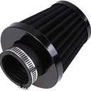 OKSTNO 2PCS Motorcycle Air Intake Filter Cleaner Black for Yamaha Suzuki Kawasaki ATV (54mm52-53-54)