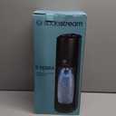 SodaStream E-TERRA Sparkling Water Maker (Black) with CO2 and Carbonating Bottle