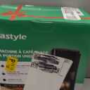 Tastyle Mini Hot and Iced Coffee Maker Single Serve, for K Cup and Ground, 6 to 14 Oz Brew Sizes, with Recipe Book, for Home, Travel, RV, Office and Dorm, Elegant Gray