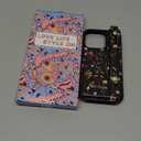 Petitian for iPhone 15 Pro Case with Wallet - Women Girls Cute Girly Aesthetic Unique Design with Leather Credit Card Holder Cardholder Stand Wristband for Apple 15 Pro, Grow Flower