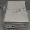 CTSNSLH 4 Tier Plastic Storage Bins and Boxes Organizer - Stackable with Lids for Bedroom, Living Room, Office - Foldable Containers (White)