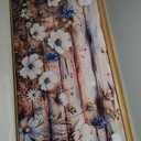 JUDASJART Large Wall Decor For Living Room Canvas Wall Art For Office Modern Wall Decorations For Bedroom Rustic Wood Flower Landscape Painting Farmhouse Pictures Artwork Room Home Decor 24x48 In