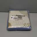 Dynamene Long Fabric Shower Curtain - 78 inch Long Waffle Weave Weighted Cloth Shower Curtains for Bathroom, Heavy Duty Hotel Spa Luxury Bath Curtain Set with 12 Plastic Hooks,72x78, Moonlight Blue