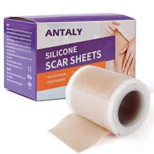 Silicone Scar Sheets, Silicone Scar Tape, Medical Grade Scar Tape for Surgical Scars, Keloid Bump Removal, C-Section, Stretch Marks, Tummy Tuck, Hypertrophic, Post-Surgery-1.6"X 59" Roll, 1.5M