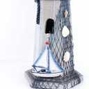 Sail Boat Wooden Lighthouse 10.6" High Nautical Themed Rooms Lighthouse Home Decor
