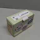 Peakeep Night Light Digital Alarm Clock Battery Operated with Indoor Temperature, Desk Small Clock (Mint)