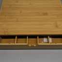 Peohud Bamboo Tea Bag Organizer, Tea Bag Storage Box for Countertop with Removable Divider Drawer, Functional Coffee Pod Holder for Kitchen, Office, Coffee Station, Tableware, Cosmetics