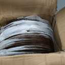 MAONAME 50 PC Charger Plates Bulk, 13" Brown Charger for Dinner Plates, Farmhouse Faux Wood Plate Chargers, Plastic Table Chargers for Weddings, Party