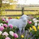 THE ENCHANTED GARDEN Standing Sheep Garden Ornaments Outdoor Decor Farm Animals Home Resin Decoration Accessories Gardening Gifts