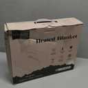 Heated Blanket Electric Twin Size - 62"x84" Electric Blanket with 9 Heat Levels and 1-10 Hours Timer, Soft Jacquard Fleece & Sherpa Washable, Great Gift Idea - Beige