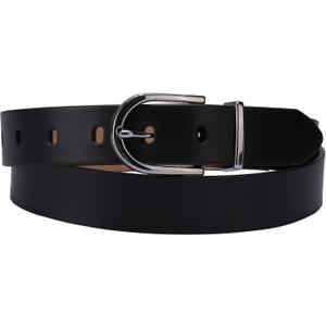 Calvin Klein Women's Round Buckle Fashion Statement Casual Belt for Jeans, Trousers (X-Large)