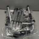 Delog Narrow Walkers for Seniors, Small Walkers for Seniors Tight Spaces Support Up to 350lbs, Standard Walkers for Adults (Black)