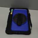 SEYMAC stock Case for Samsung Galaxy Tab S10 FE+ Plus 5G Tablet Case 13.1'' Protective with Screen Protector, Pen Holder, 360 Rotate Stand, Hand Strap, Shoulder Strap, Blue1