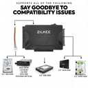 ZILKEE SATA/IDE to USB 3.0 Hard Drive Adapter - Universal Converter for 2.5/3.5 IDE & SATA HDD/SSD, External Drive Reader with 12V Power Supply, Supports up to 6TB