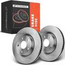 A-Premium 11.65 inch (296mm) Front Vented Disc Brake Rotors Compatible with Select Toyota, Lexus, Scion and Pontiac Models - Camry, Avalon, Rav4, Matrix, Mirai, Corolla IM, ES300H, ES350, Vibe, IM